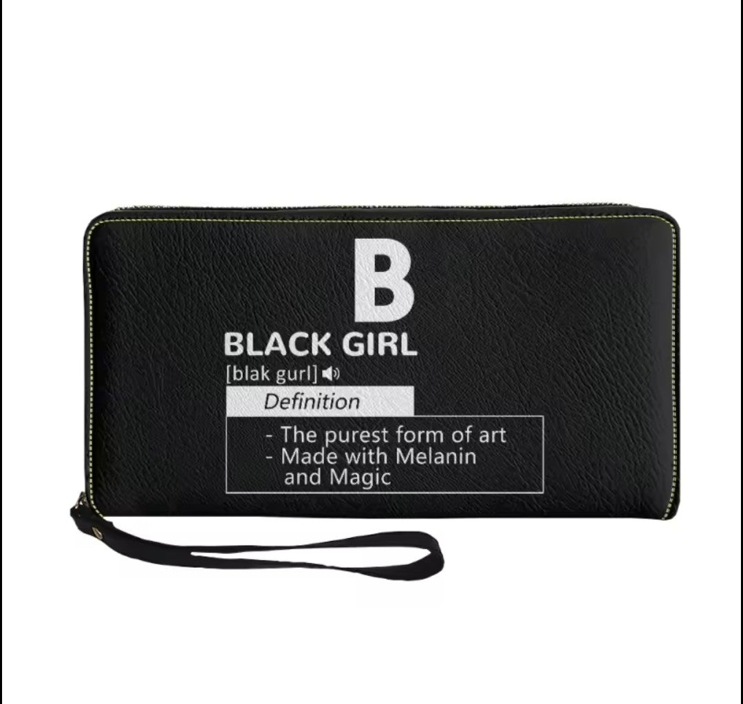 Black Girl Definition wallet (Black)