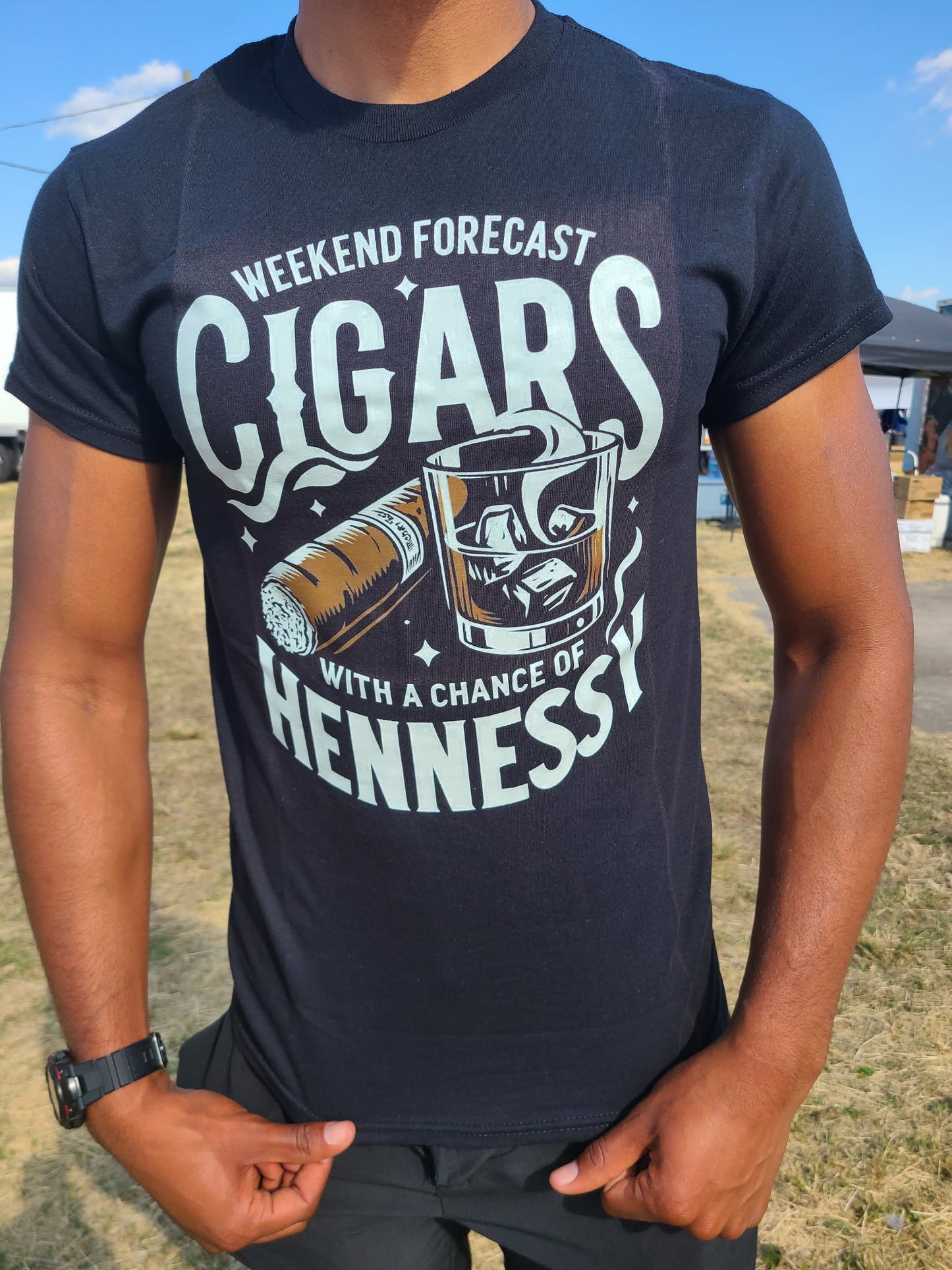 Cigars and Hennessy T-shirt